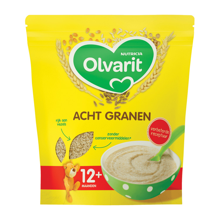 OLVARIT ONTBIJTPAP 8 GRANEN 12MND