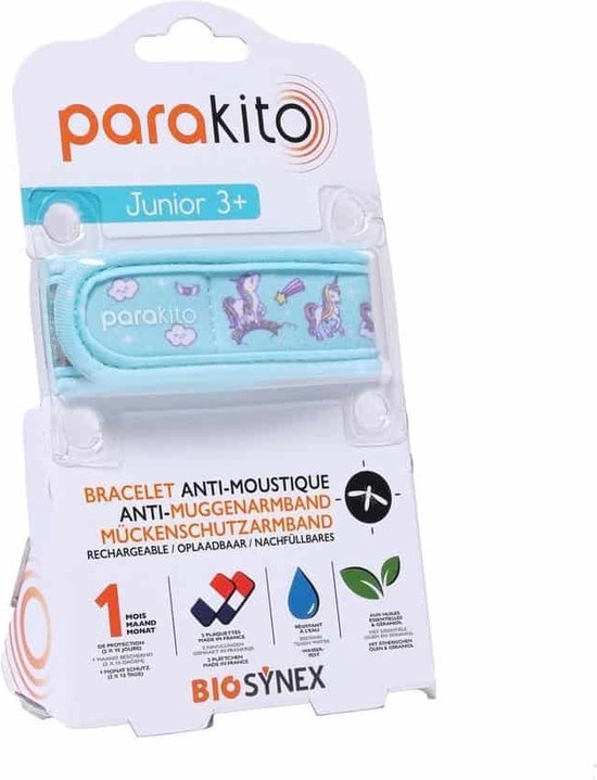 PARAKITO ANTI MUGGEN ARMBAND JUNIOR EENHOORN   2X NAVULLING