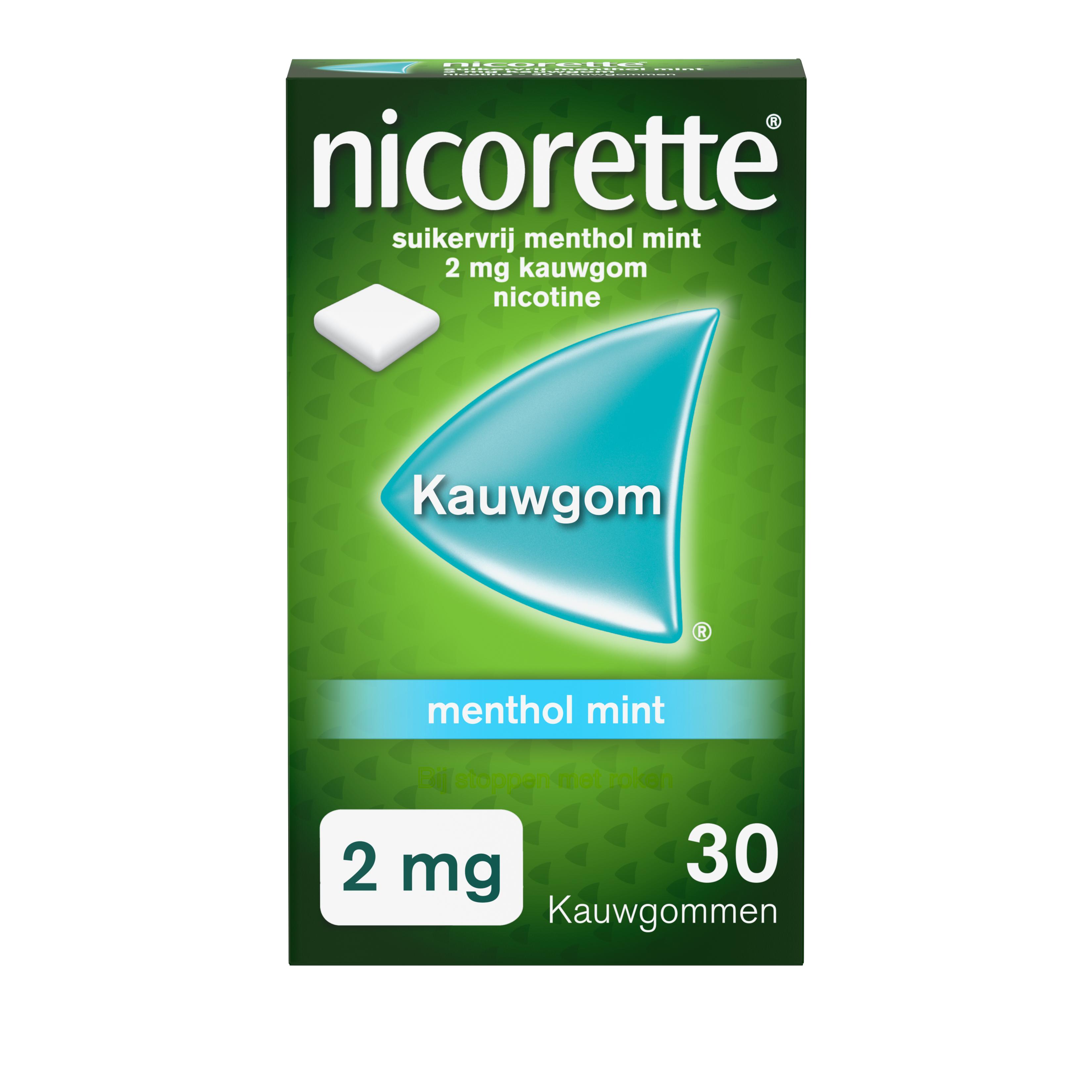 NICORETTE KAUWGOM MENTHOLMINT 2 MG