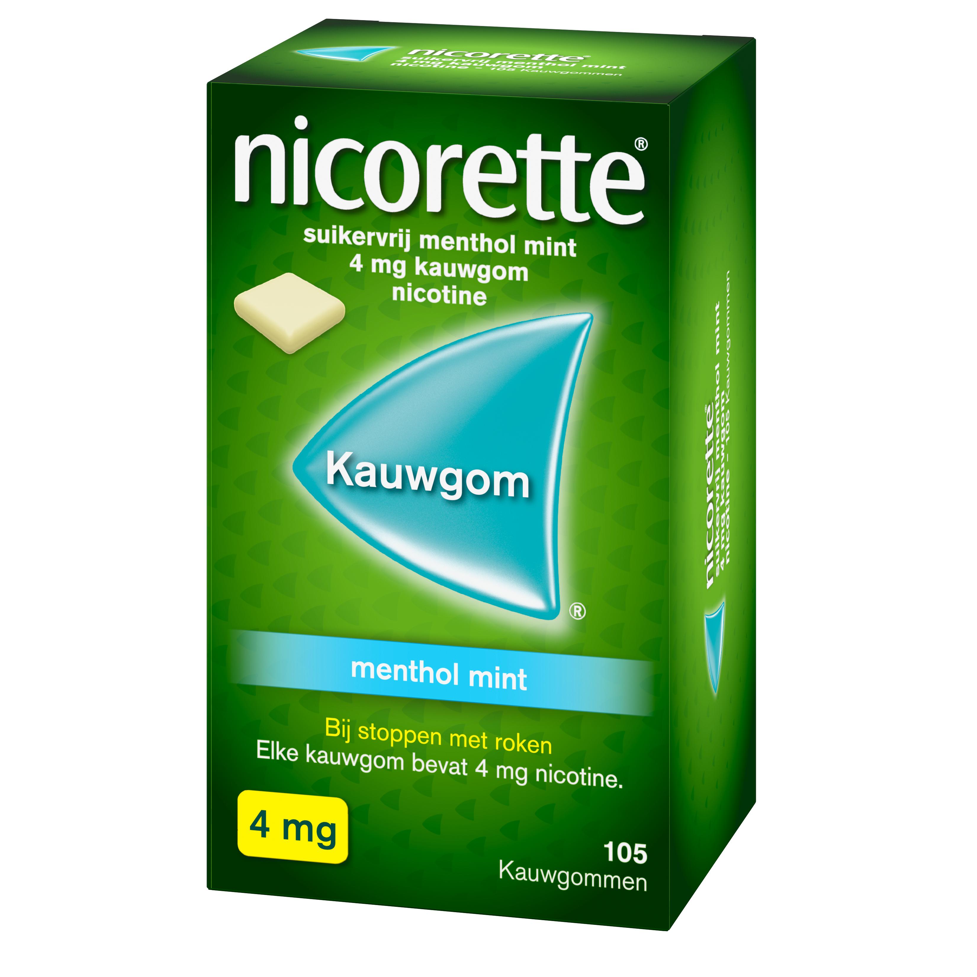 NICORETTE KAUWGOM MENTHOLMINT 4 MG
