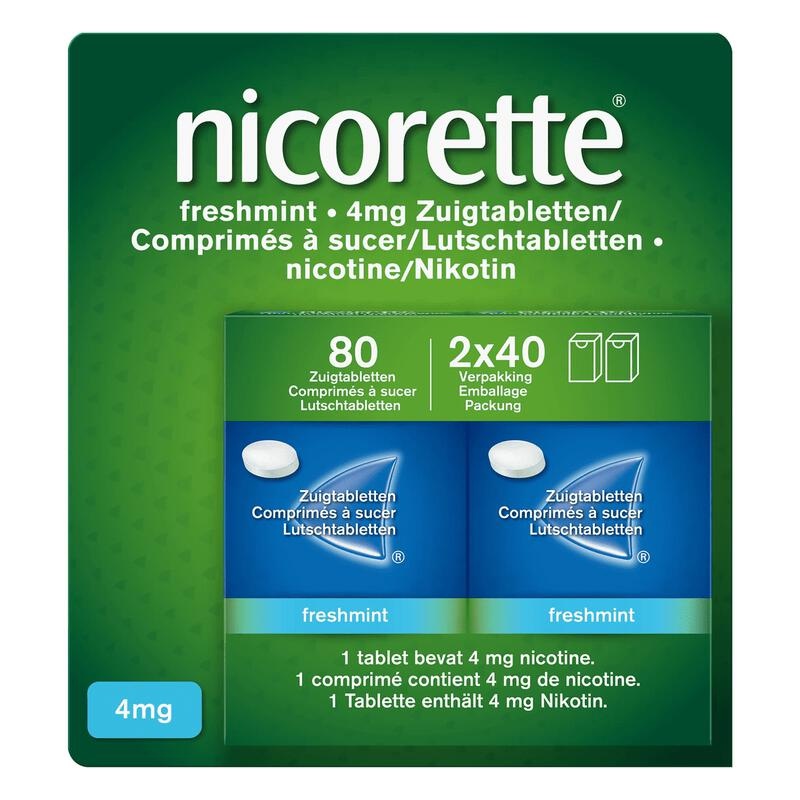 NICORETTE ZUIGTABLET FRESHMINT 4MG