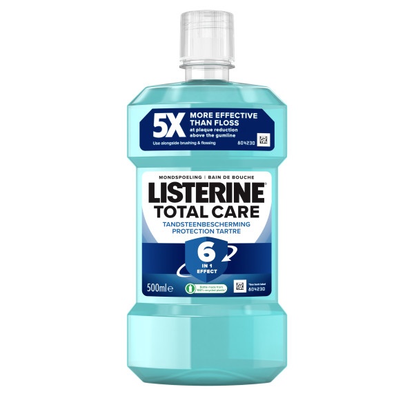 LISTERINE MONDWATER TOTAL CARE BESCHERMING TEGEN TANDSTEEN
