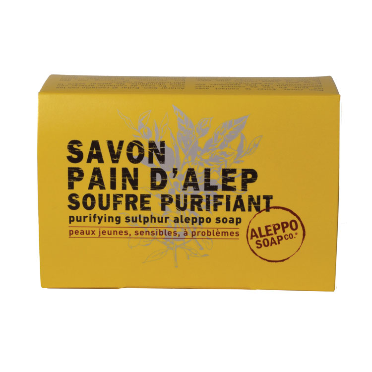ALEPPO SOAP CO SAVON D'ALEP SOUFRE PURIFIANT ZWAVELZEEP