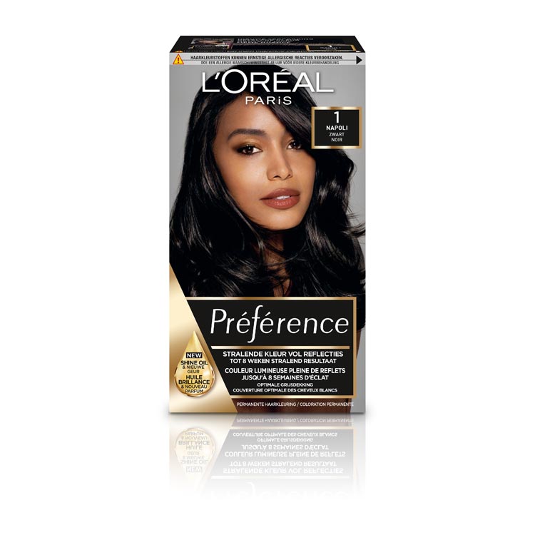 LOREAL PARIS PREFERENCE 1 NAPOLI ZWART