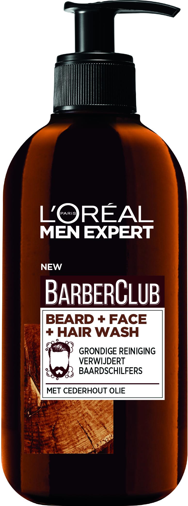 LOREAL PARIS MEN EXPERT BARBERCLUB BAARD GEZICHT   HAAR 3-1 WASH