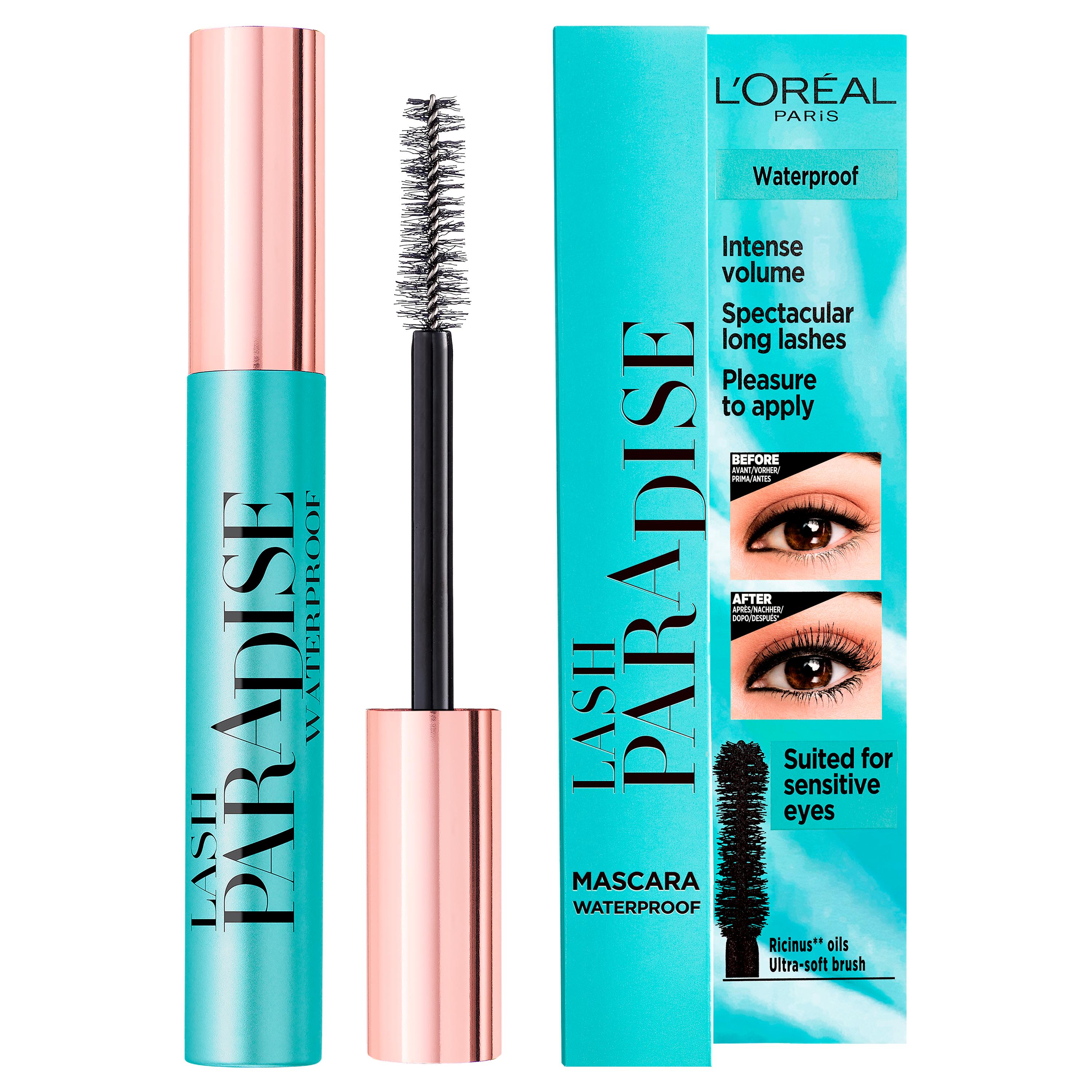 LOREAL PARIS MASCARA PARADISE WATERPROOF BLACK VOLUME