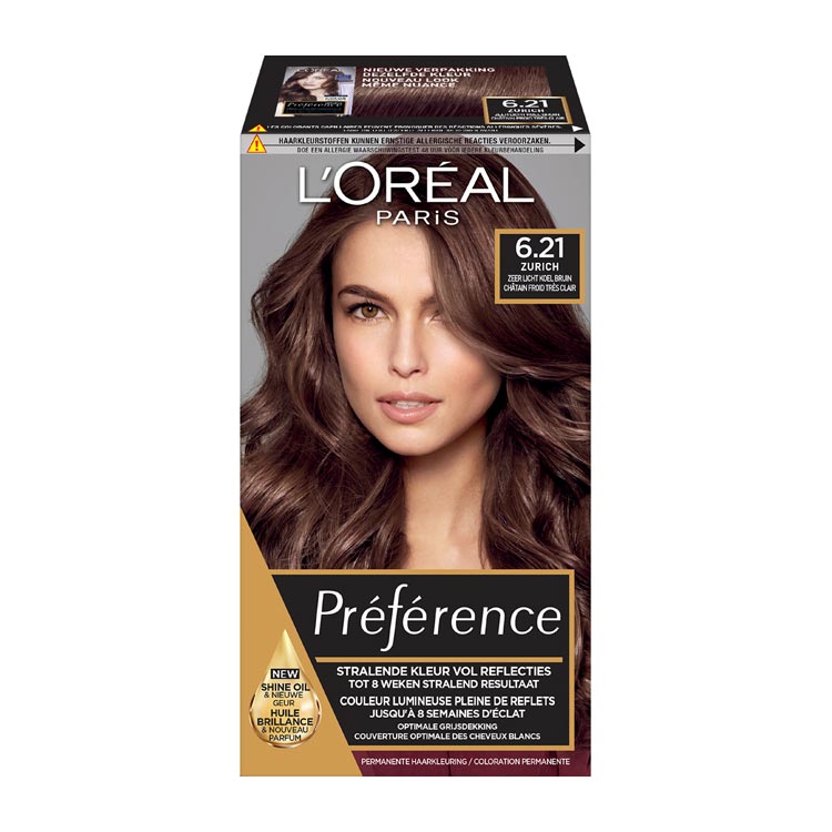 LOREAL PARIS PREFERENCE 6.21 ZEER LICHT KOELBRUIN