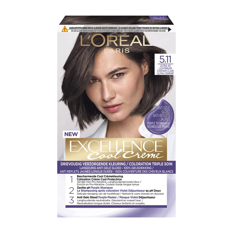 LOREAL PARIS EXCELLENCE COOL CREME 5.11 ULTRA AS LICHTBRUIN