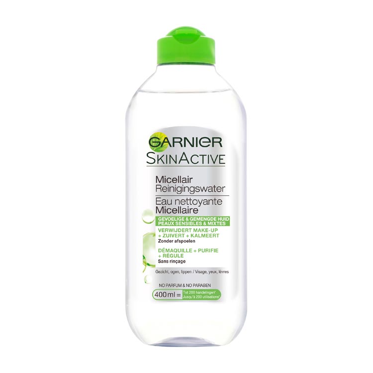 GARNIER SKIN ACTIVE MICELLAIR REINIGINGSWATER GEVOEL GEMENGDE HUID