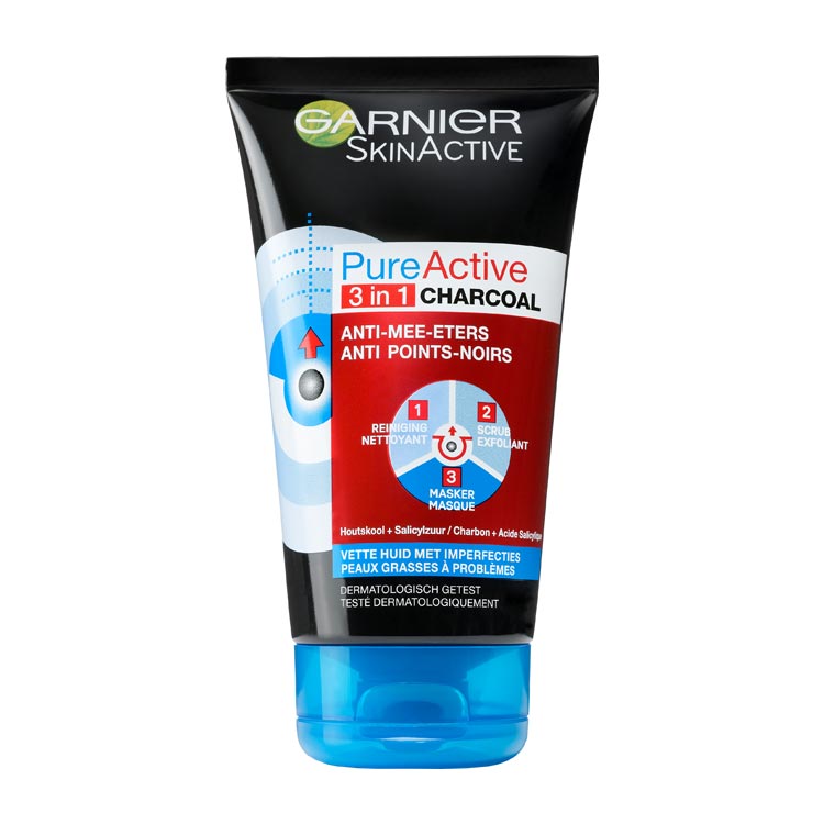 GARNIER PURE ACTIVE CHARCOAL 3 IN 1 GEZICHTSREINIGING