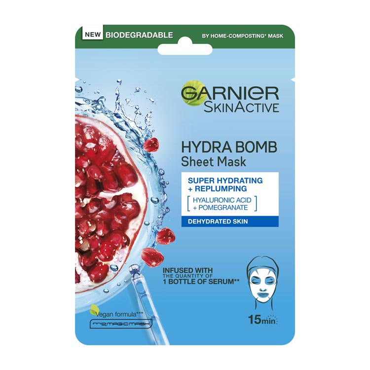 GARNIER SKIN ACTIVE HYDRA BOMB MASKER TISSUES
