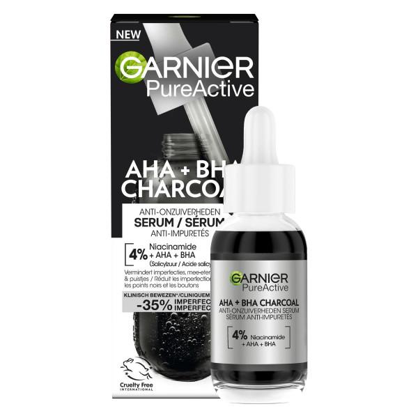GARNIER PURE ACTIVE AHA BHA CHARCOAL SERUM