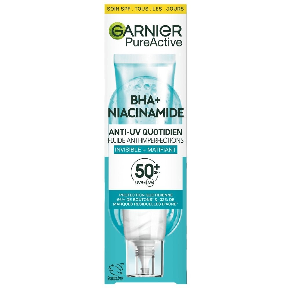 GARNIER PURE ACTIVE DAILY FLUID BHA  NIACINAMIDE