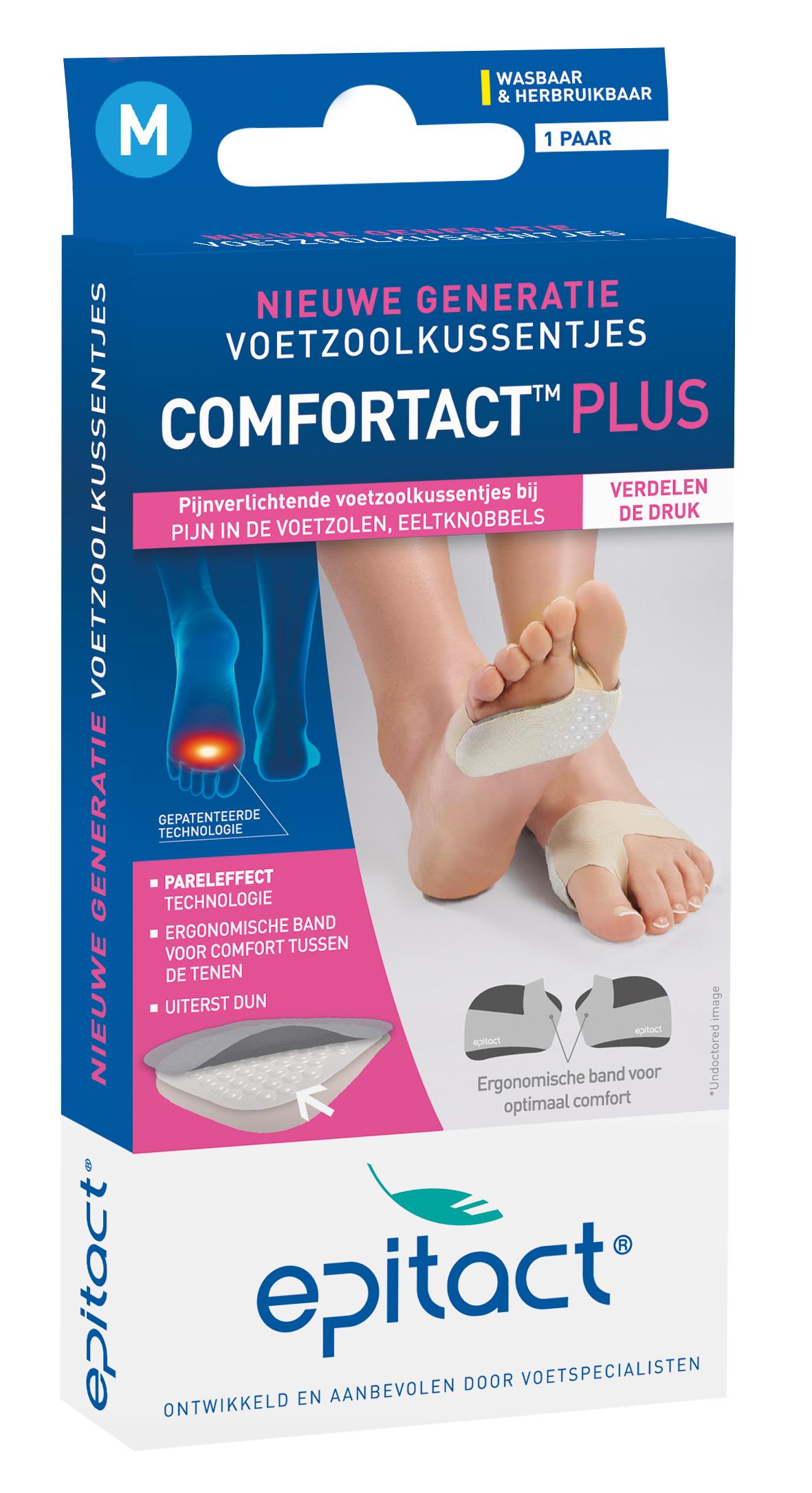 EPITACT COMFORTACT PLUS VOETZOOLKUSSENTJES - M