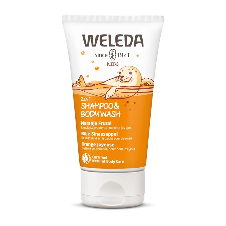 WELEDA KIDS 2IN1 SHOWER GEL/SHAMPOO SINAASAPPEL