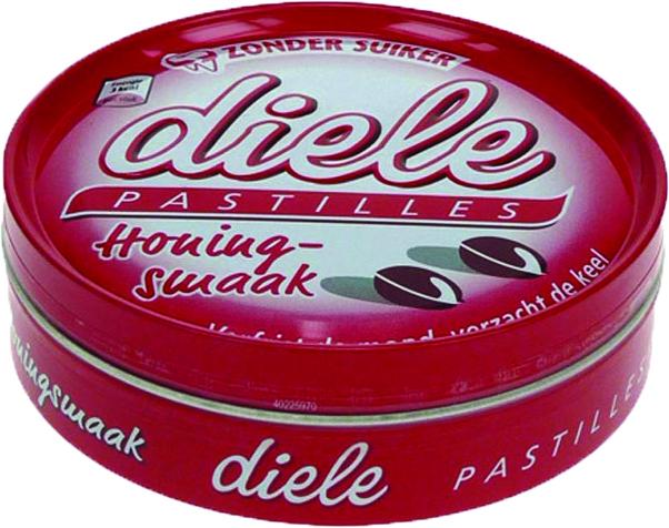 DIELE HONING PASTILLES SUIKERVRIJ