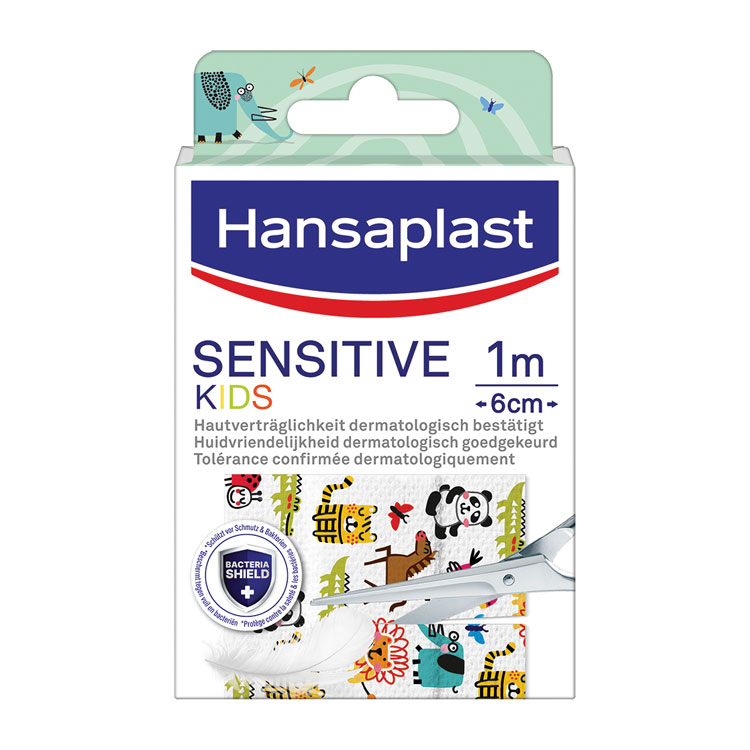 HANSAPLAST SENSITIVE KIDS 1M X 6 CM DIERENPLEISTERS
