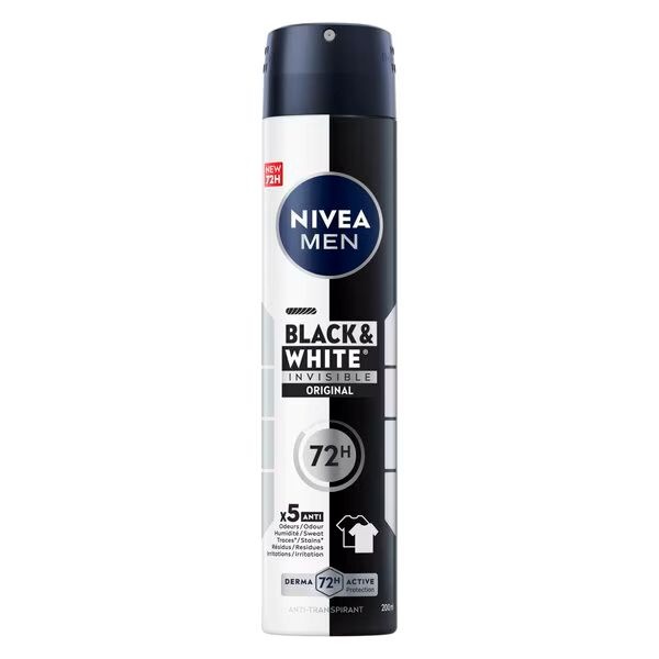 NIVEA MEN DEOSPRAY INVISIBLE FOR BLACK   WHITE POWER