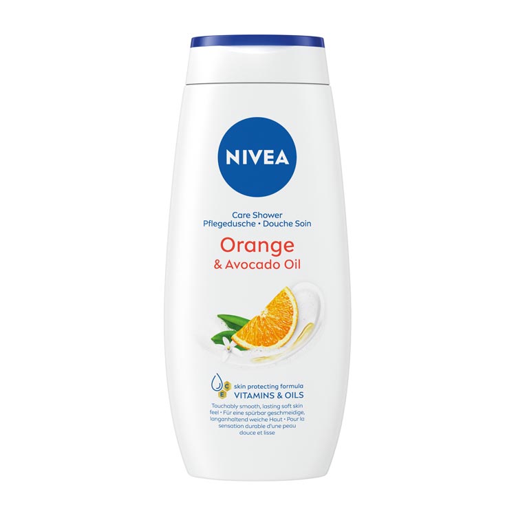 NIVEA DOUCHE GEL CARE ORANGE   AVOCADO OIL