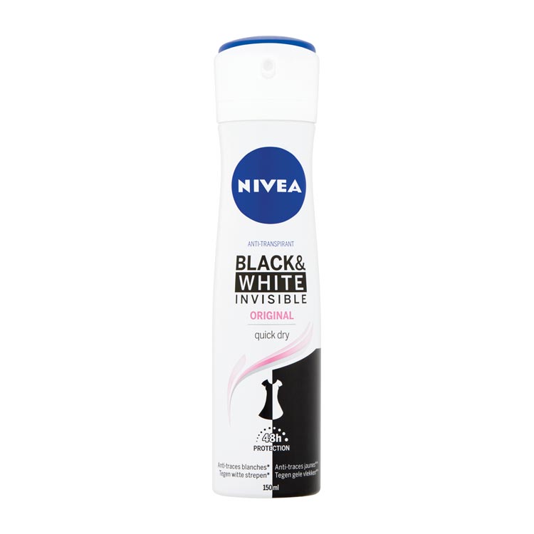 NIVEA DEOSPRAY INVISIBLE BLACK WHITE CLEAR
