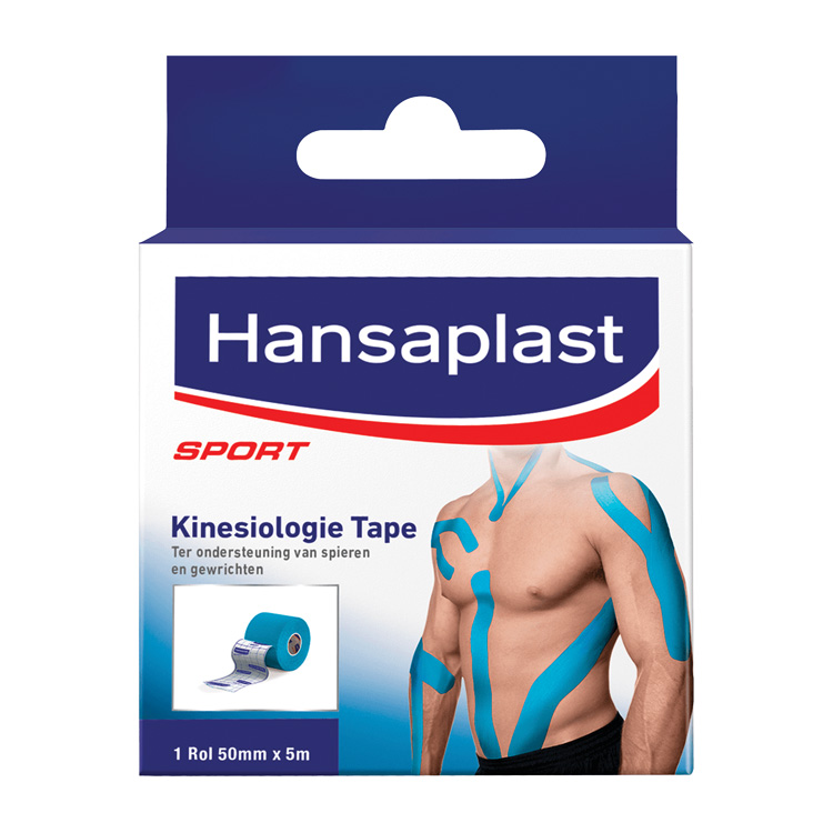 HANSAPLAST KINESIOLOGIE TAPE BLAUW 2.0  5MX50MM