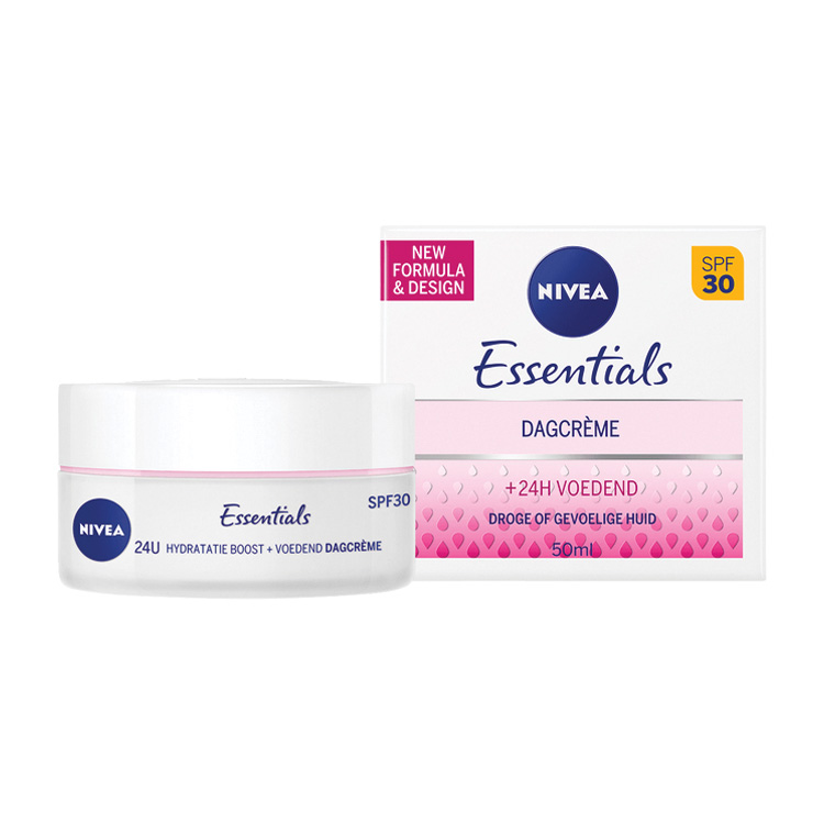 NIVEA ESSENTIALS DAGCREME VERZACHTENDE DROGE/GEVOELIGE HUID SPF30
