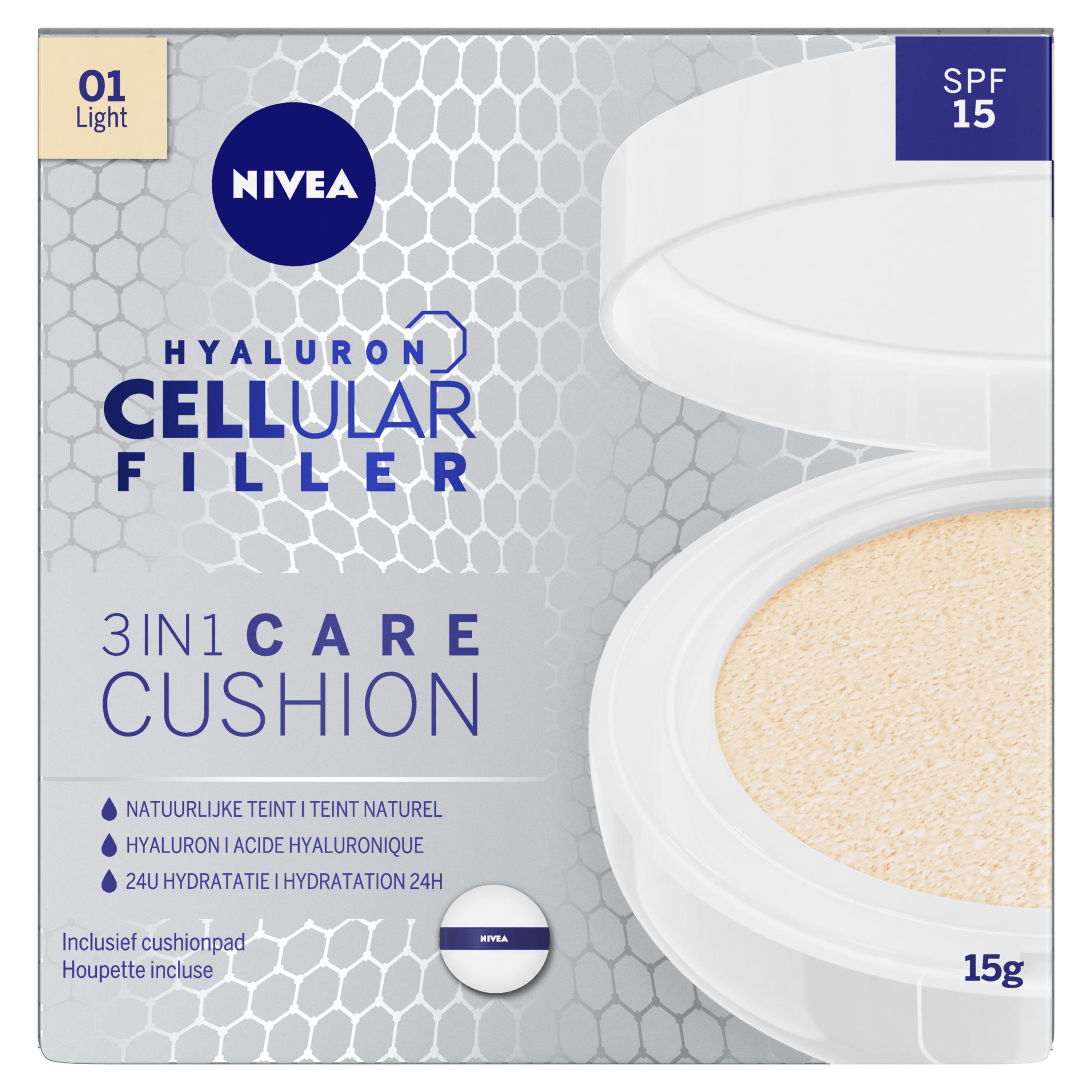 NIVEA CELLULAR 3IN1 CARE CUSHION LIGHT SPF15