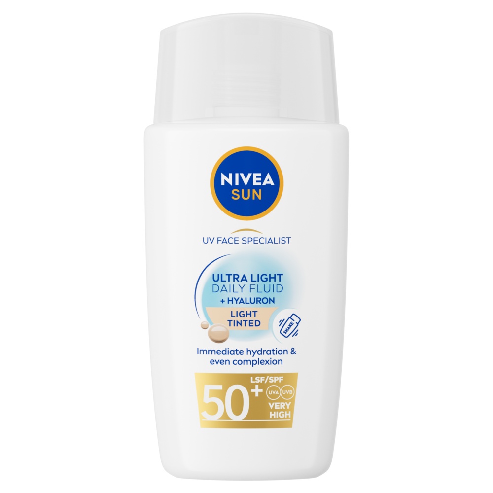 NIVEA SUN UV FACE SPEC.ULTRA LIGHT DAILY FLUID LIGHT TINTED SPF50