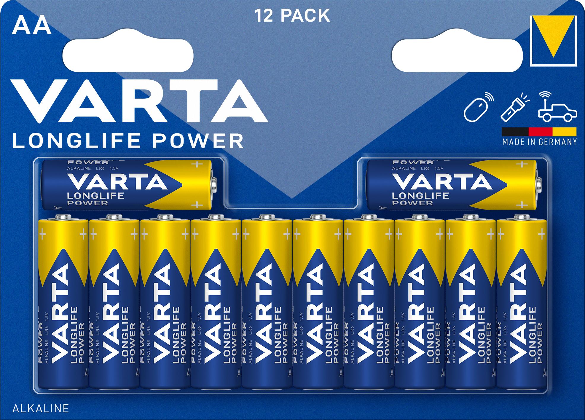 VARTA LONGLIFE POWER ALKALINE AA LR6