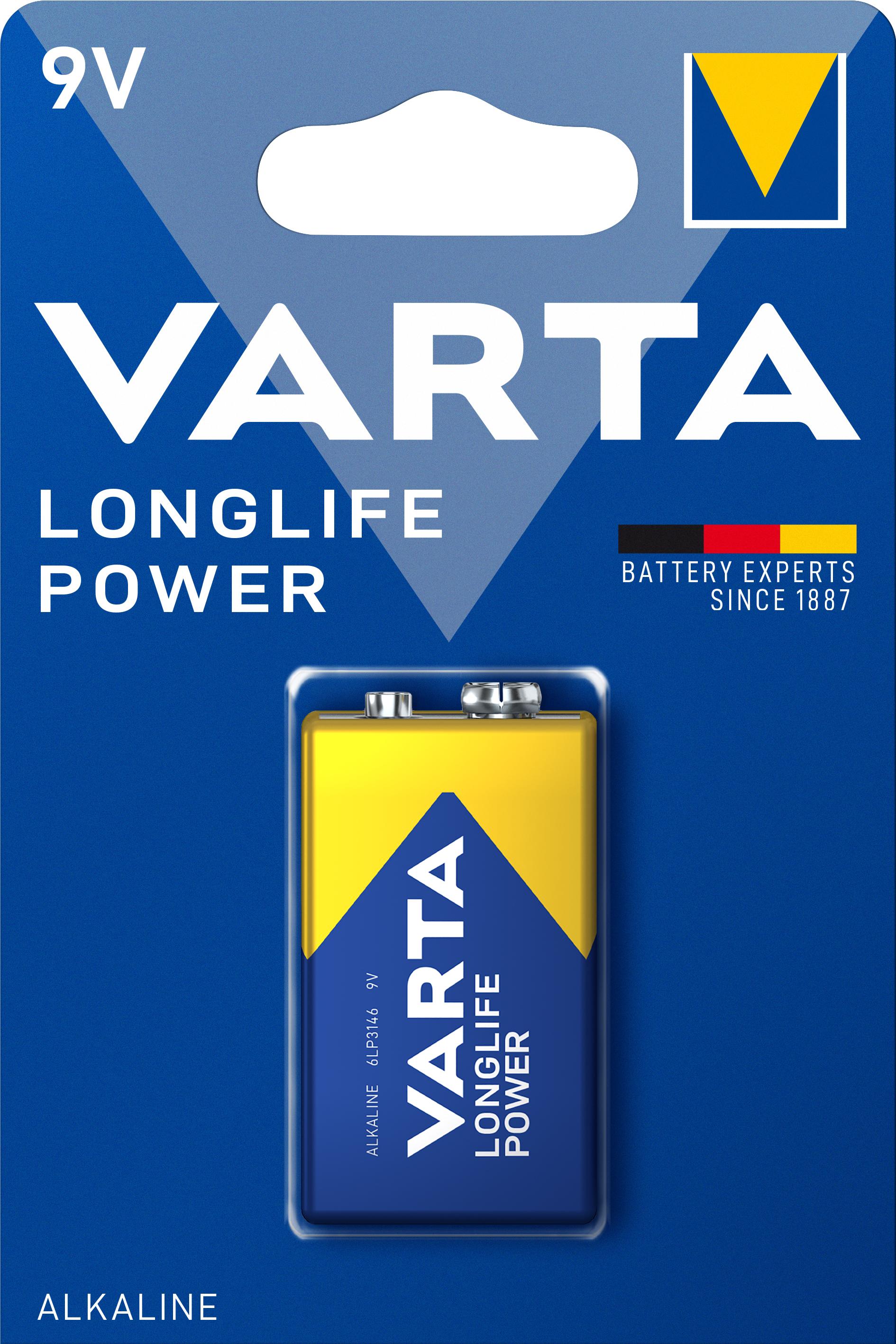 VARTA LONGLIFE POWER ALKALINE 9V/6LR61