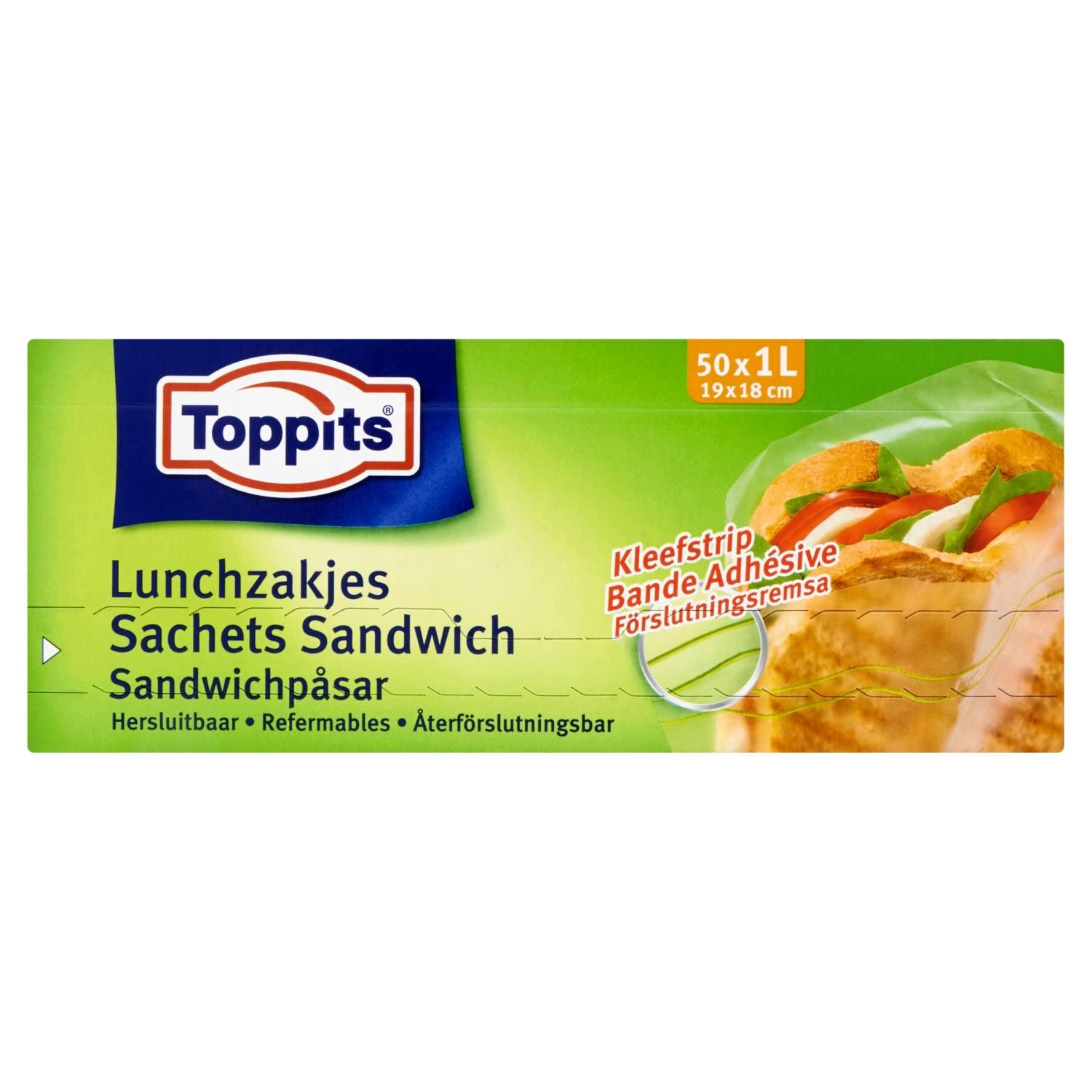 TOPPITS LUNCH ZAKJES HERSLUITBAAR 1 LITER
