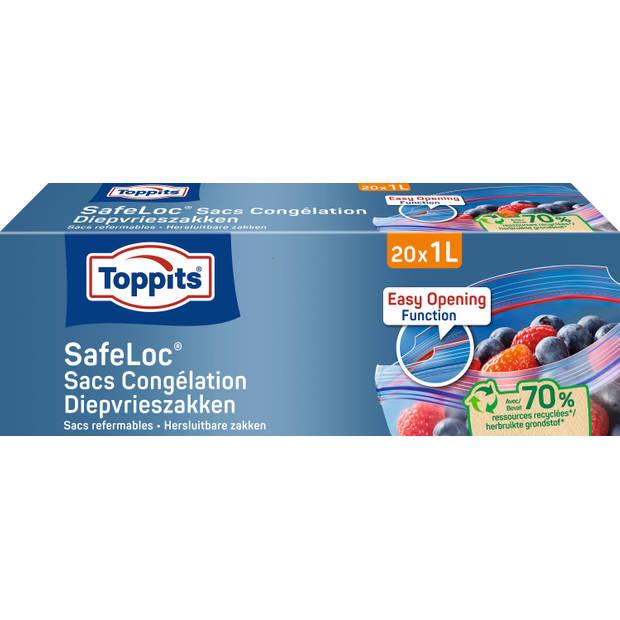 TOPPITS DIEPVRIES ZAKJES SAFELOC ZIP 1 LITER