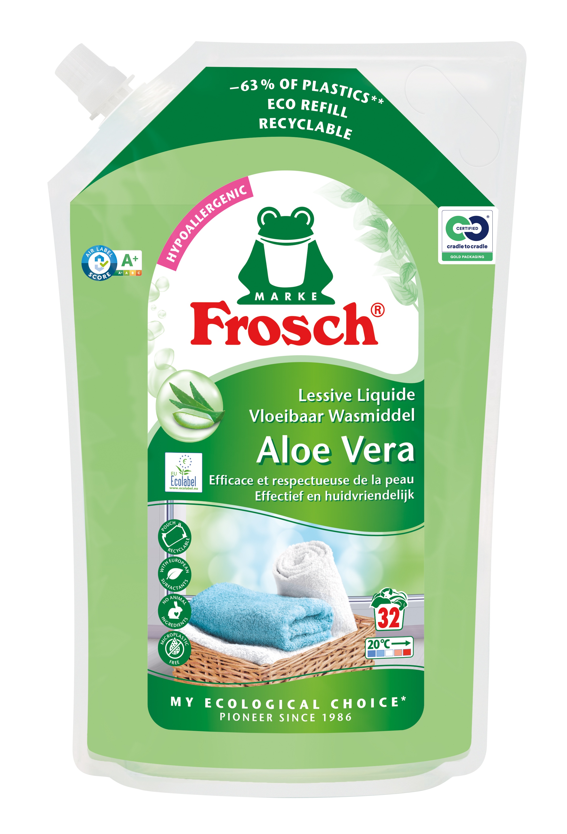 FROSCH WASMIDDEL ALOE VERA SENSITIVE NAVULLING