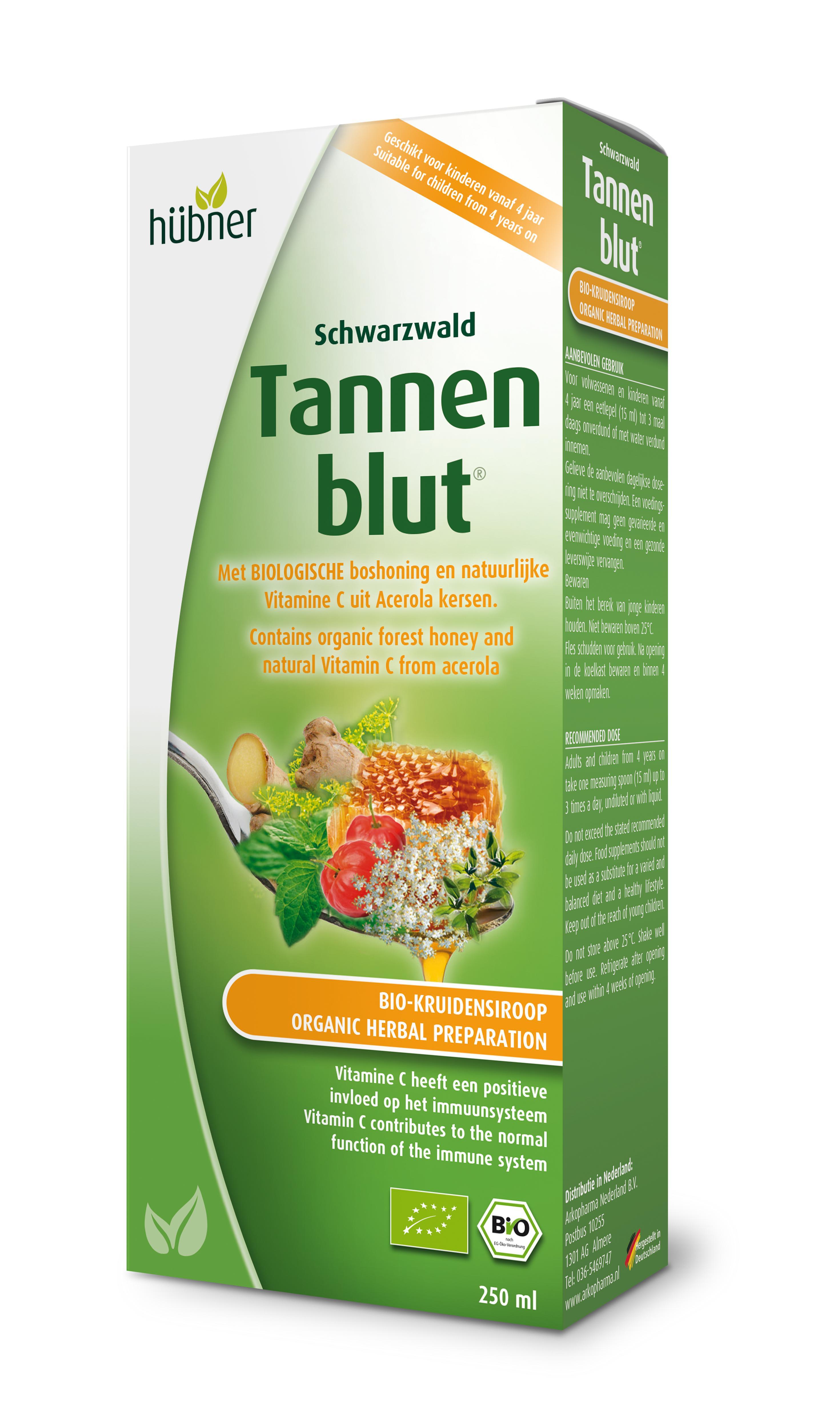 HUBNER BIO TANNENBLUT KRUIDENSIROOP -NL-BIO-01