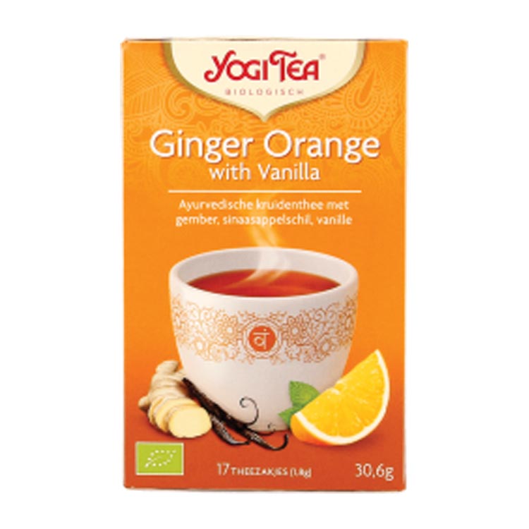 YOGI TEA GINGER ORANGE WITH VANILLA BIO -NL-BIO-01
