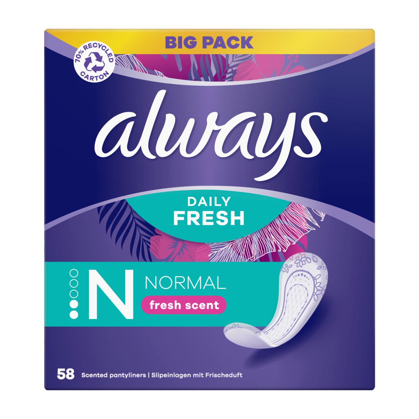 ALWAYS INLEGKRUISJES DAILY FRESH NORMAL