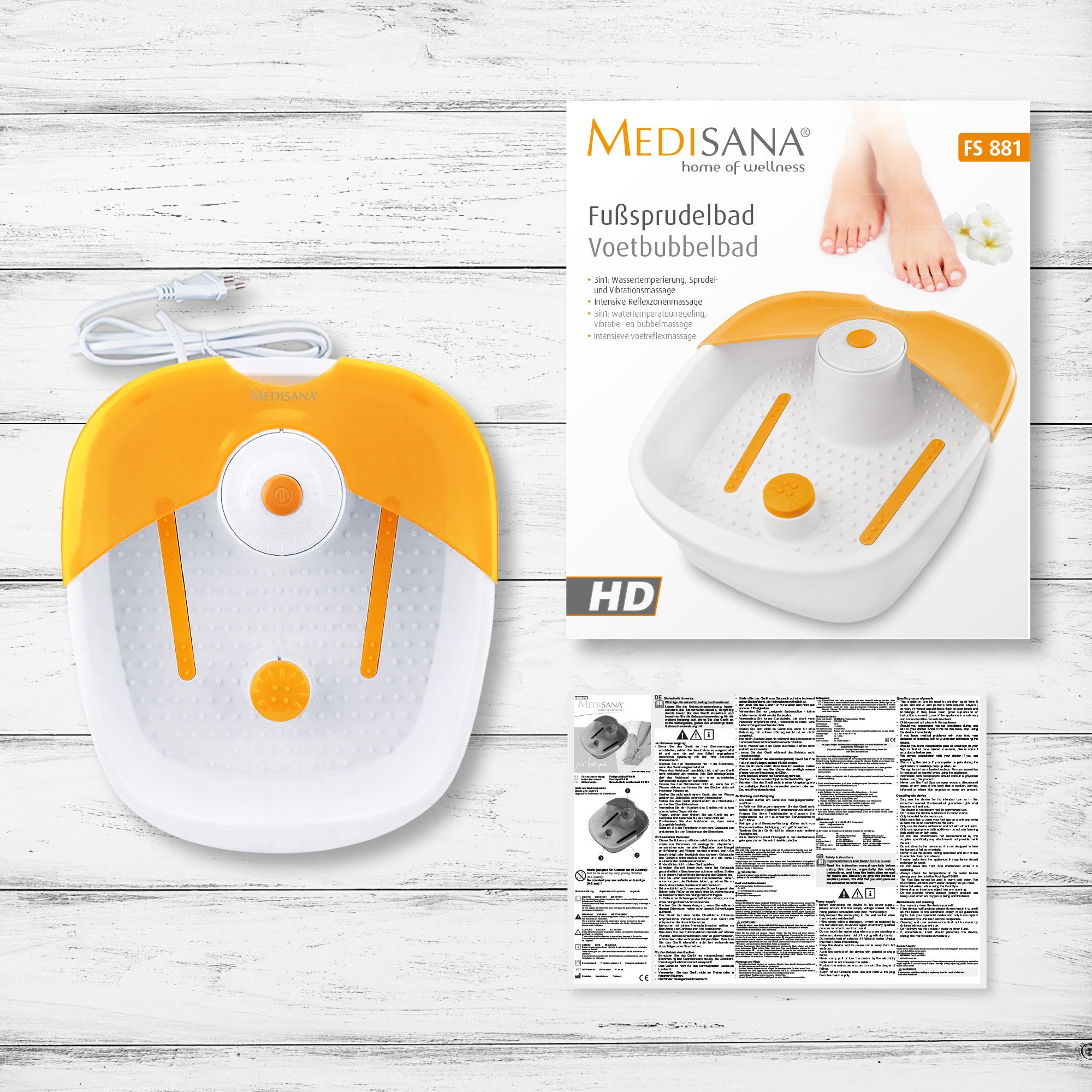 MEDISANA VOETENBAD FS881