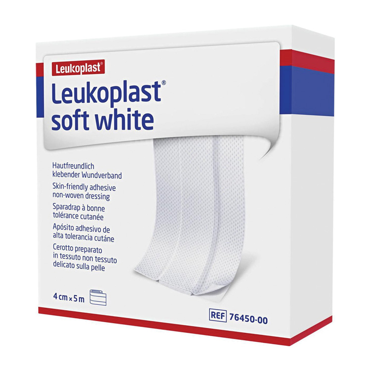 LEUKOPLAST SOFT WHITE 5M X 4CM