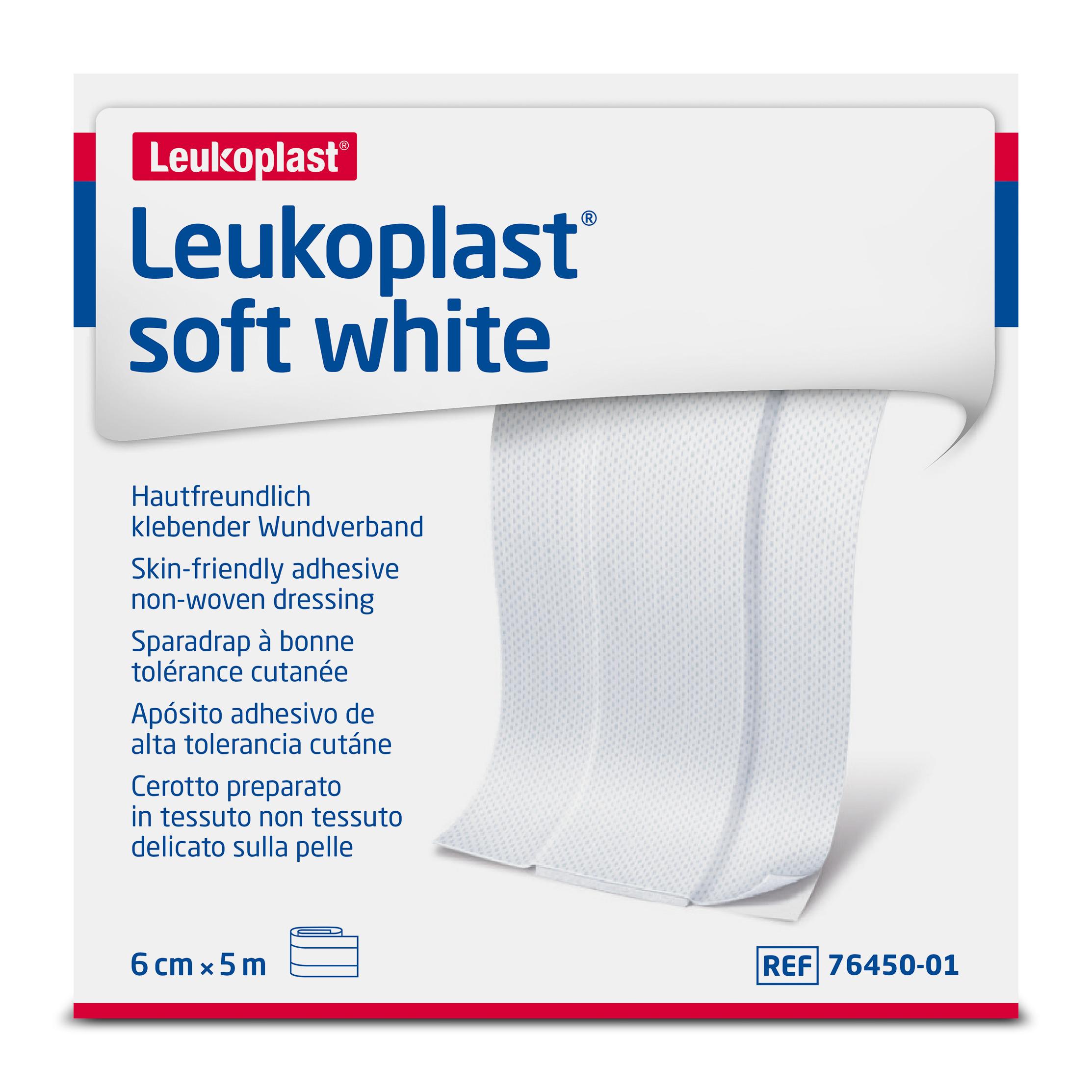 LEUKOPLAST SOFT WHITE 5M X 6CM