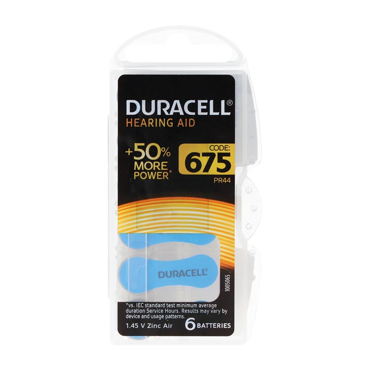 DURACELL GEHOORBATTERIJ ZINC-AIR DA675