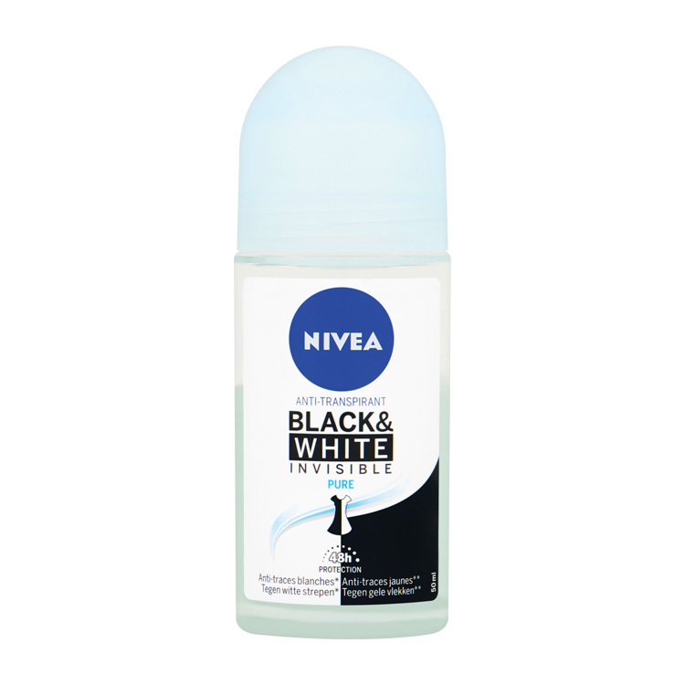 NIVEA DEOROLLER INVISIBLE BLACK WHITE PURE
