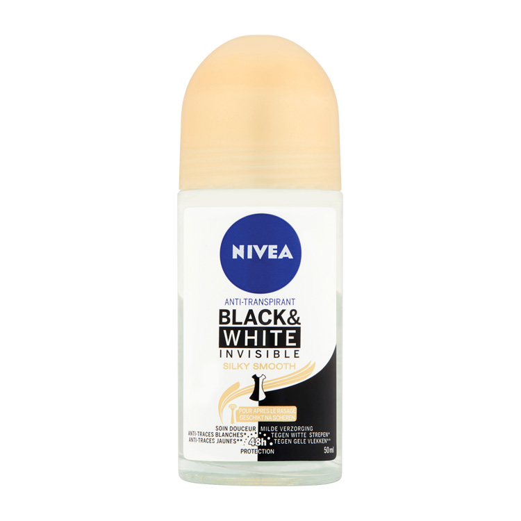 NIVEA DEOROLLER BLACK WHITE SILKY SMOOTH