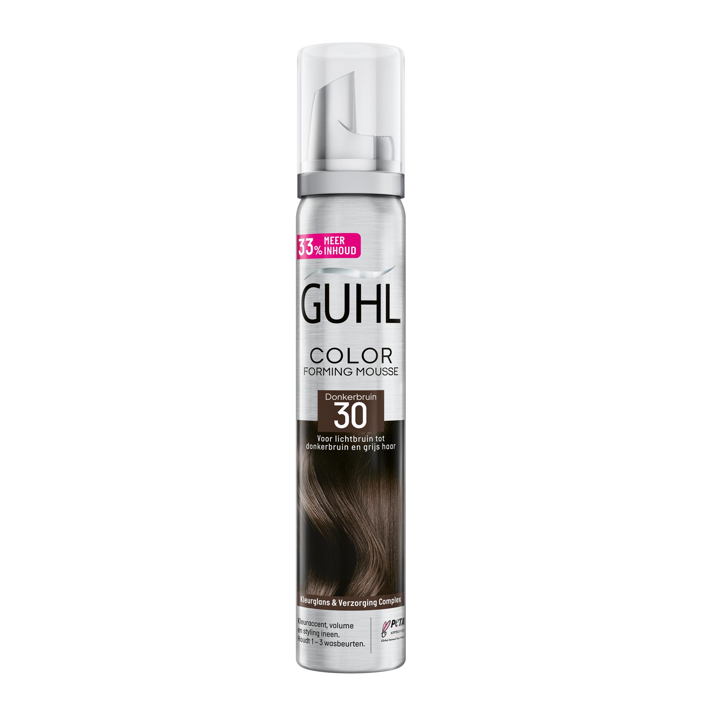 GUHL COLOR FOAMING MOUSSE 30 DONKERBRUIN