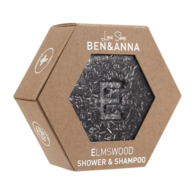 BEN   ANNA SHOWER GEL   SHAMPOO ELM WOOD LOVE SOAP