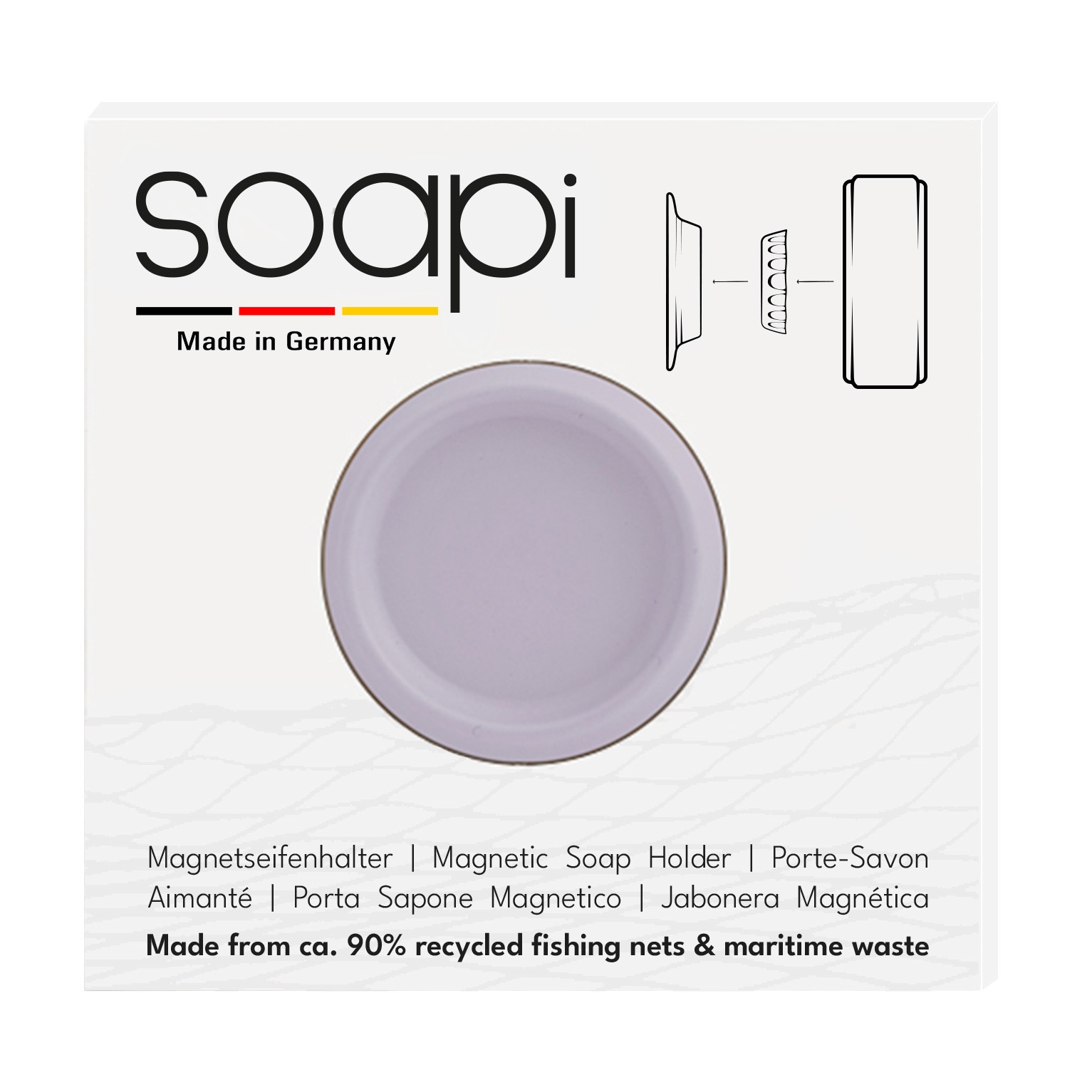 SOAPI MAGNETISCHE ZEEPHOUDER LAVENDER