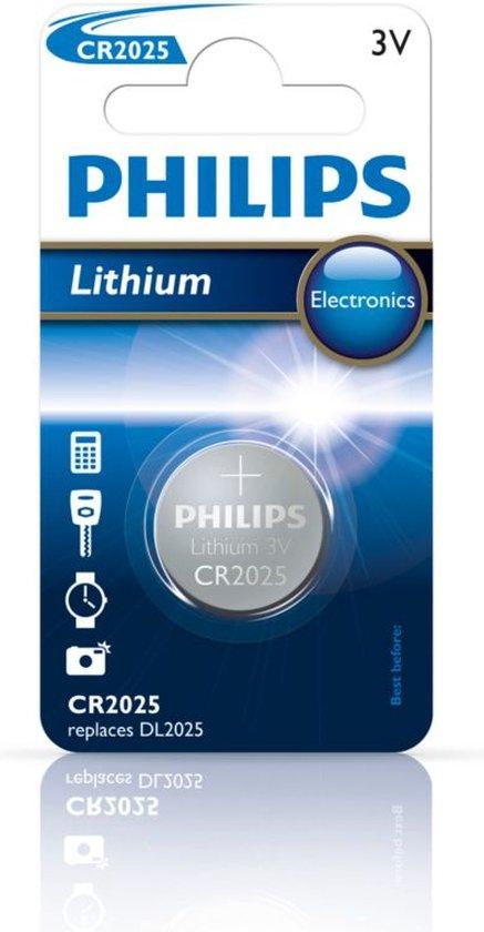 PHILIPS LITHIUM CR2025 3V