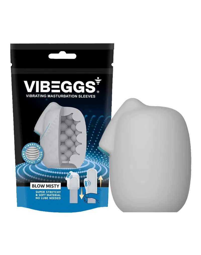 VIBEGGS BLOW MISTY VIBRERENDE MASTURBATIE SLEEVE