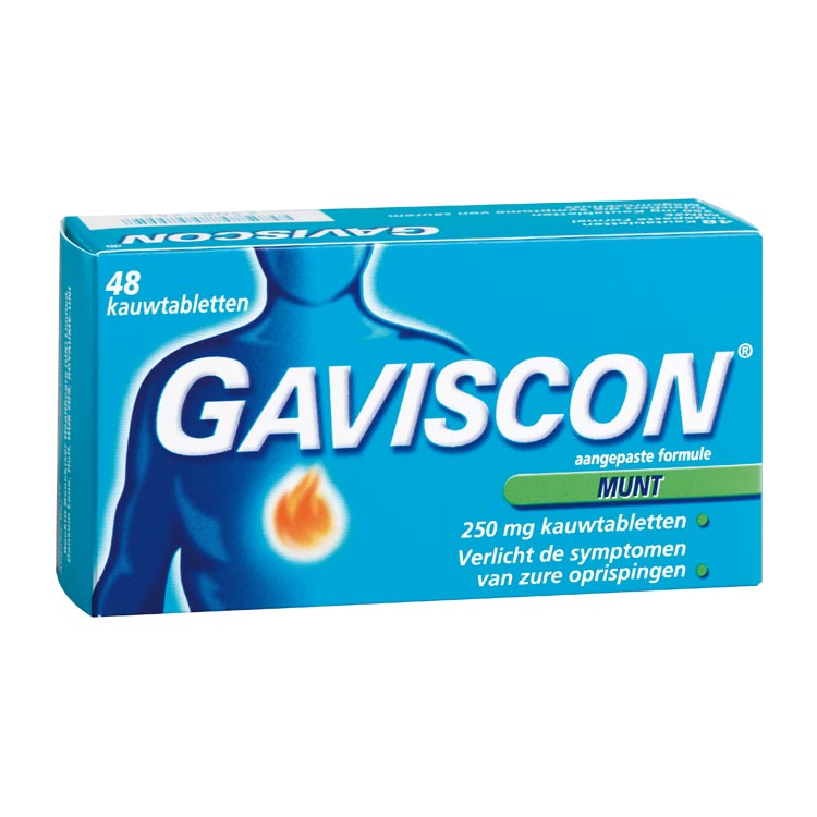 GAVISCON PEPERMUNT KAUWTBL 250MG