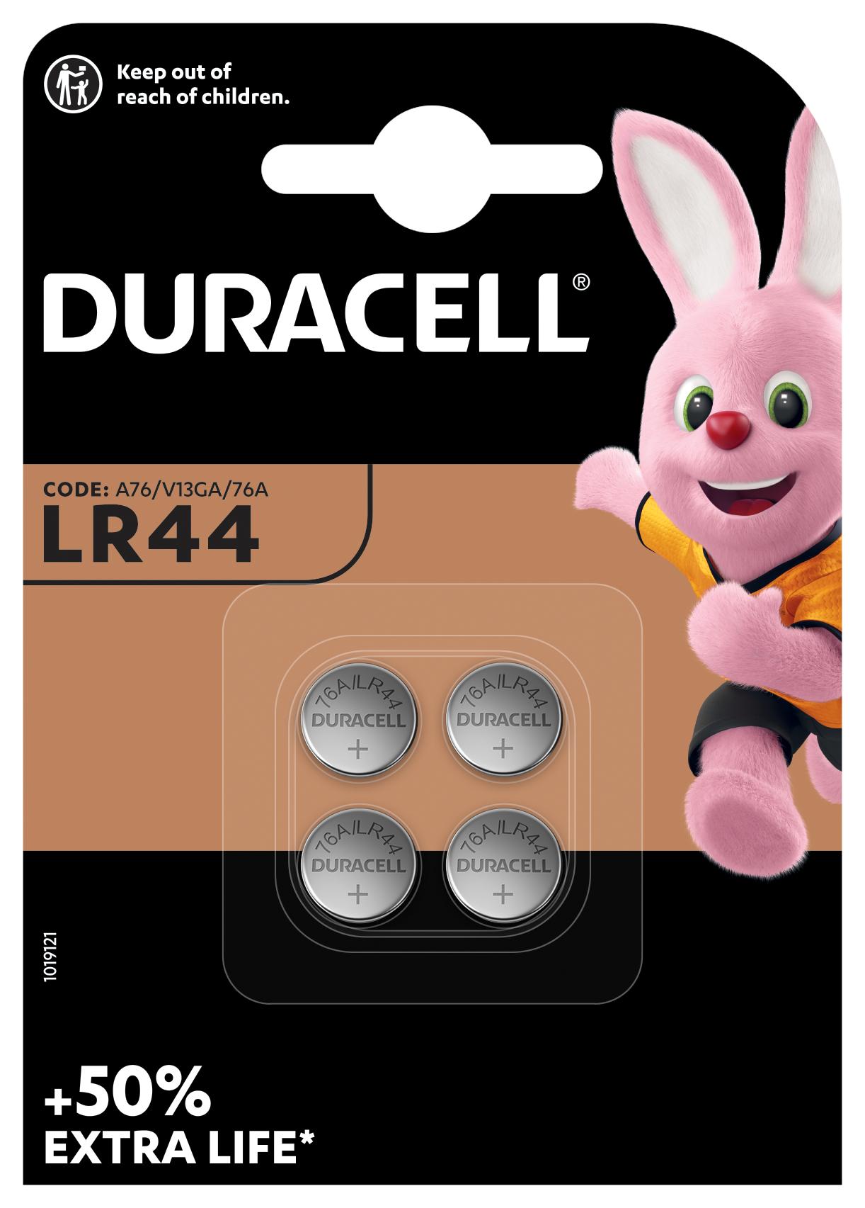 DURACELL ALKALINE LR44 1,5 VOLT