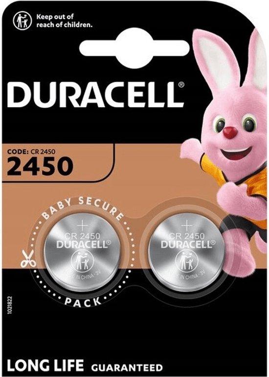 DURACELL LITHIUM KNOOPCEL CR2450 3VOLT